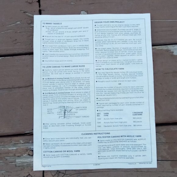 Bucilla "Joyful Goose" latch draftstop kit NEW VINTAGE - Picture 9 of 9